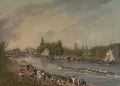 A Boat Race on the River Isis, Oxford by John Whessell